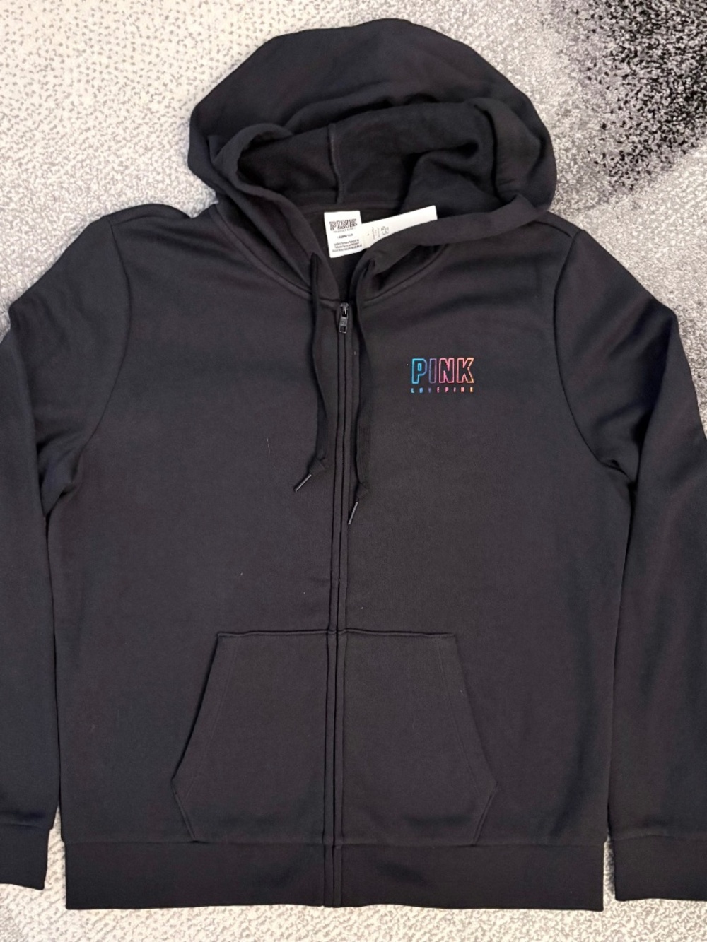 VS PINK Rainbow Full Zip Hoodie
